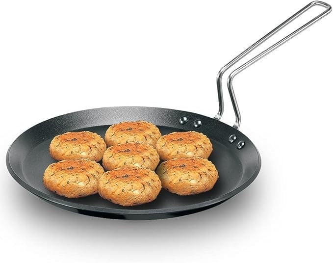 Futura Non-Stick Griddle, 10" with Stainless Steel Handle, Black - FREE SHIPPING